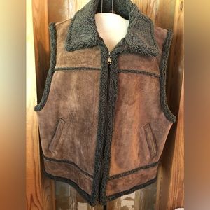 FoxRun Vtg Brown Suede Vest